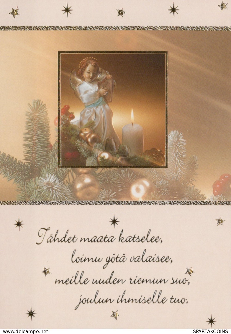 ANGELO Buon Anno Natale Vintage Cartolina CPSM #PAJ002.IT - Angeli