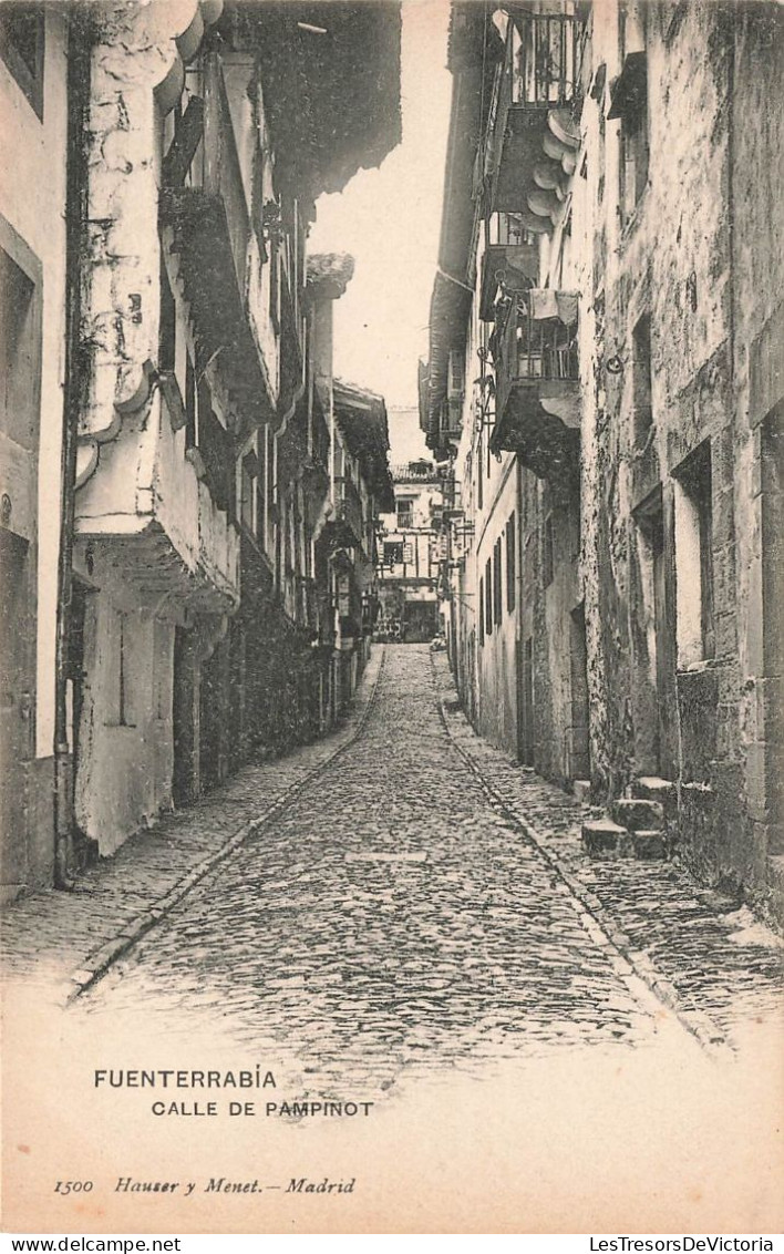 ESPAGNE - Fuenterrabia - Calle De Pampinot - Hauser Y Menet - Madrid - Vue Générale - Carte Postale Ancienne - Sonstige