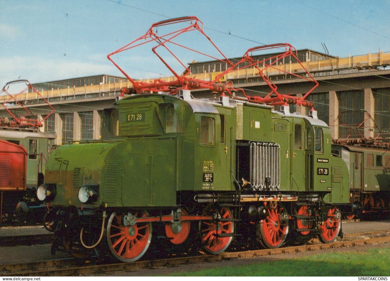 TRENO TRASPORTO FERROVIARIO Vintage Cartolina CPSM #PAA870.IT - Treni