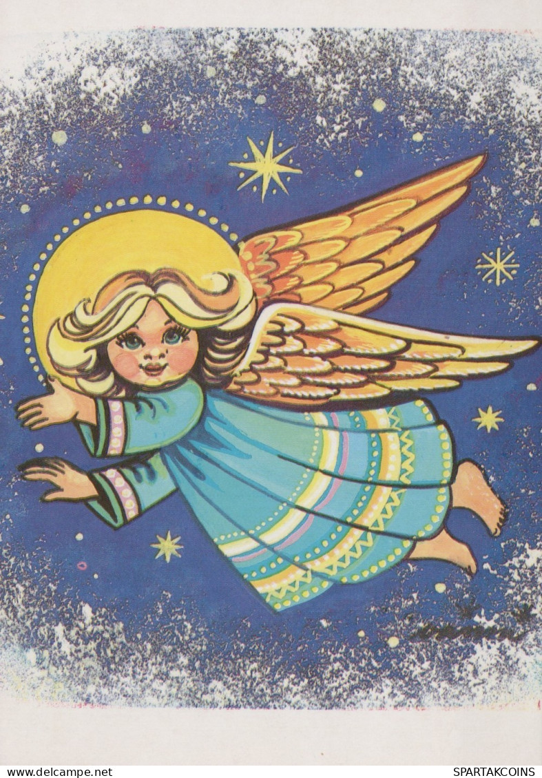 ANGELO Buon Anno Natale Vintage Cartolina CPSM #PAH246.IT - Anges