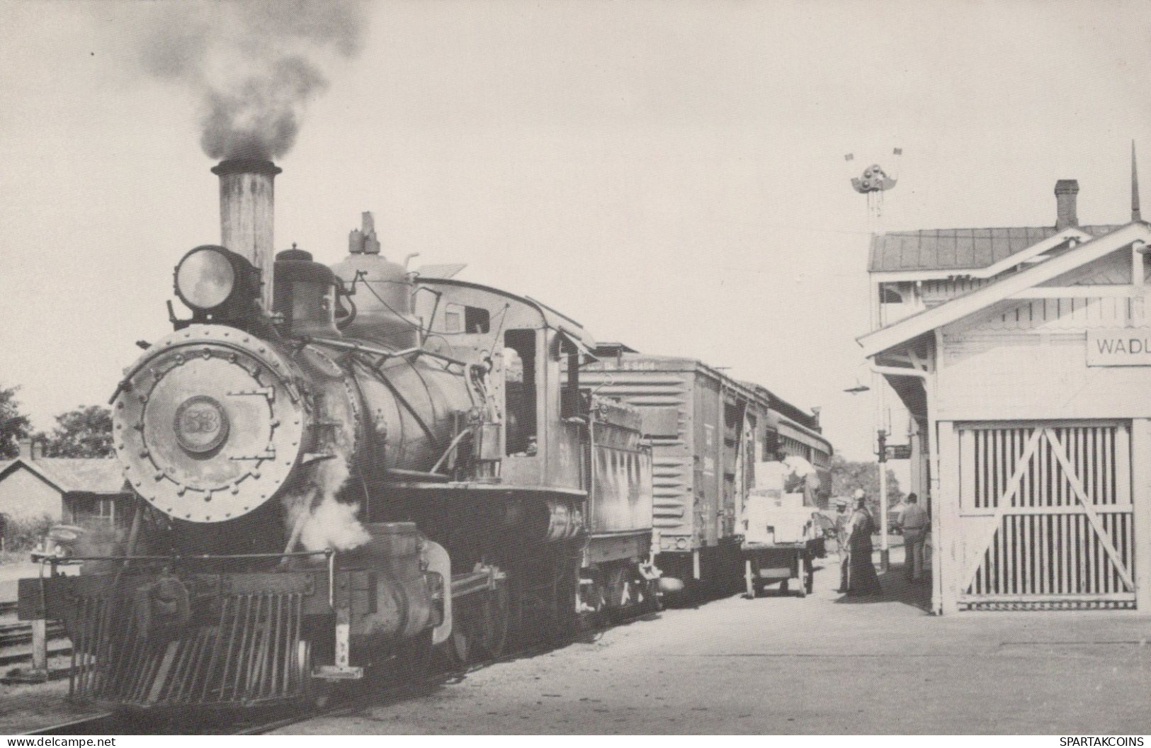 TRENO TRASPORTO FERROVIARIO Vintage Cartolina CPSMF #PAA386.IT - Trains