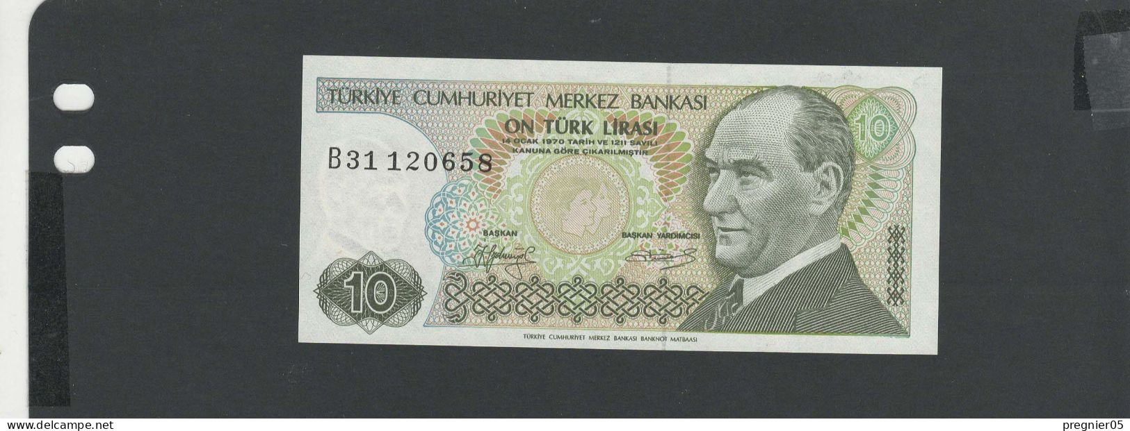 TURQUIE - LOT 9 Billets TB à NEUF/VG à UNC - Turquia