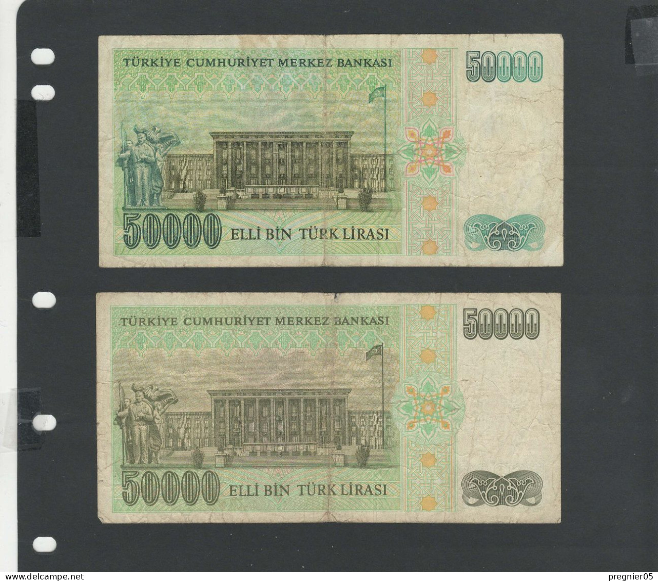 TURQUIE - LOT 9 Billets TB à NEUF/VG à UNC