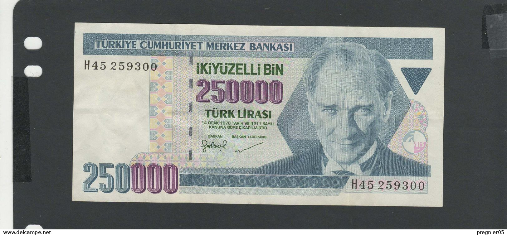 TURQUIE - LOT 9 Billets TB à NEUF/VG à UNC