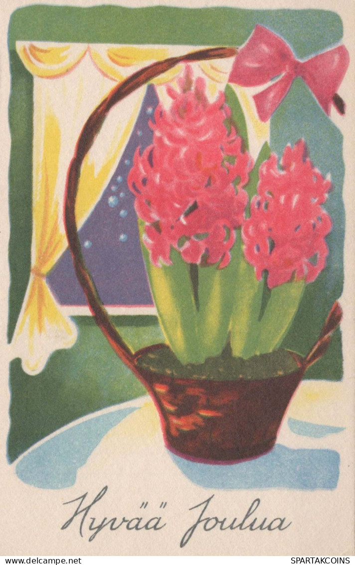 FLOWERS Vintage Ansichtskarte Postkarte CPA #PKE607.DE - Flowers