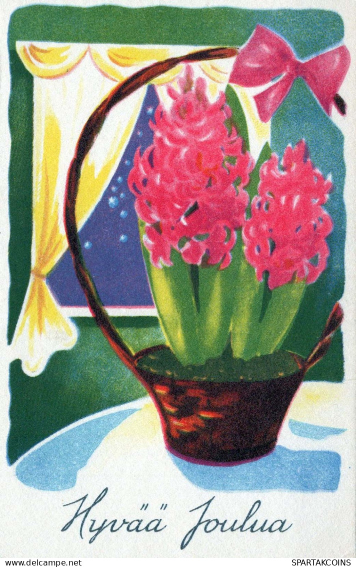 FLOWERS Vintage Ansichtskarte Postkarte CPA #PKE607.DE - Fiori