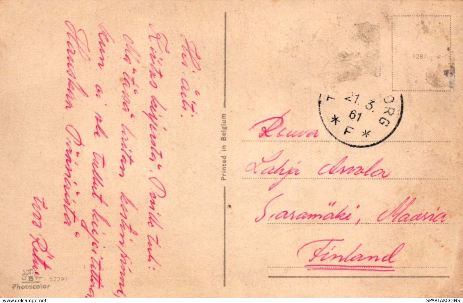 HUND Tier Vintage Ansichtskarte Postkarte CPA #PKE793.DE - Cani