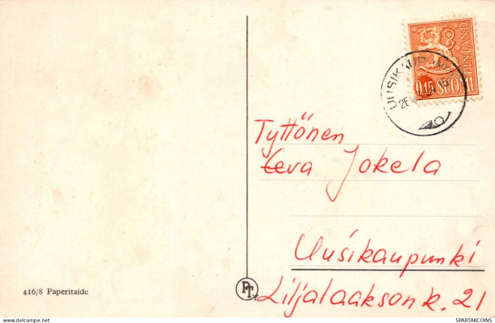 OSTERN HUHN EI Vintage Ansichtskarte Postkarte CPA #PKE102.DE - Ostern