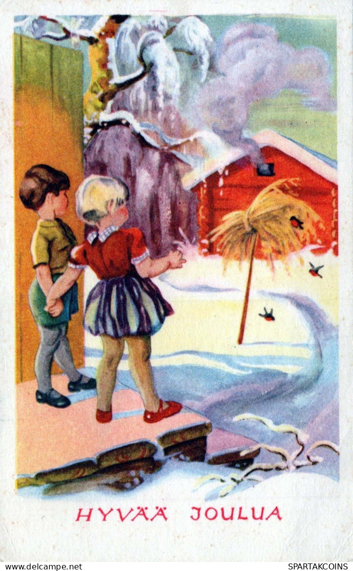 Neujahr Weihnachten KINDER Vintage Ansichtskarte Postkarte CPSMPF #PKD466.DE - Nouvel An