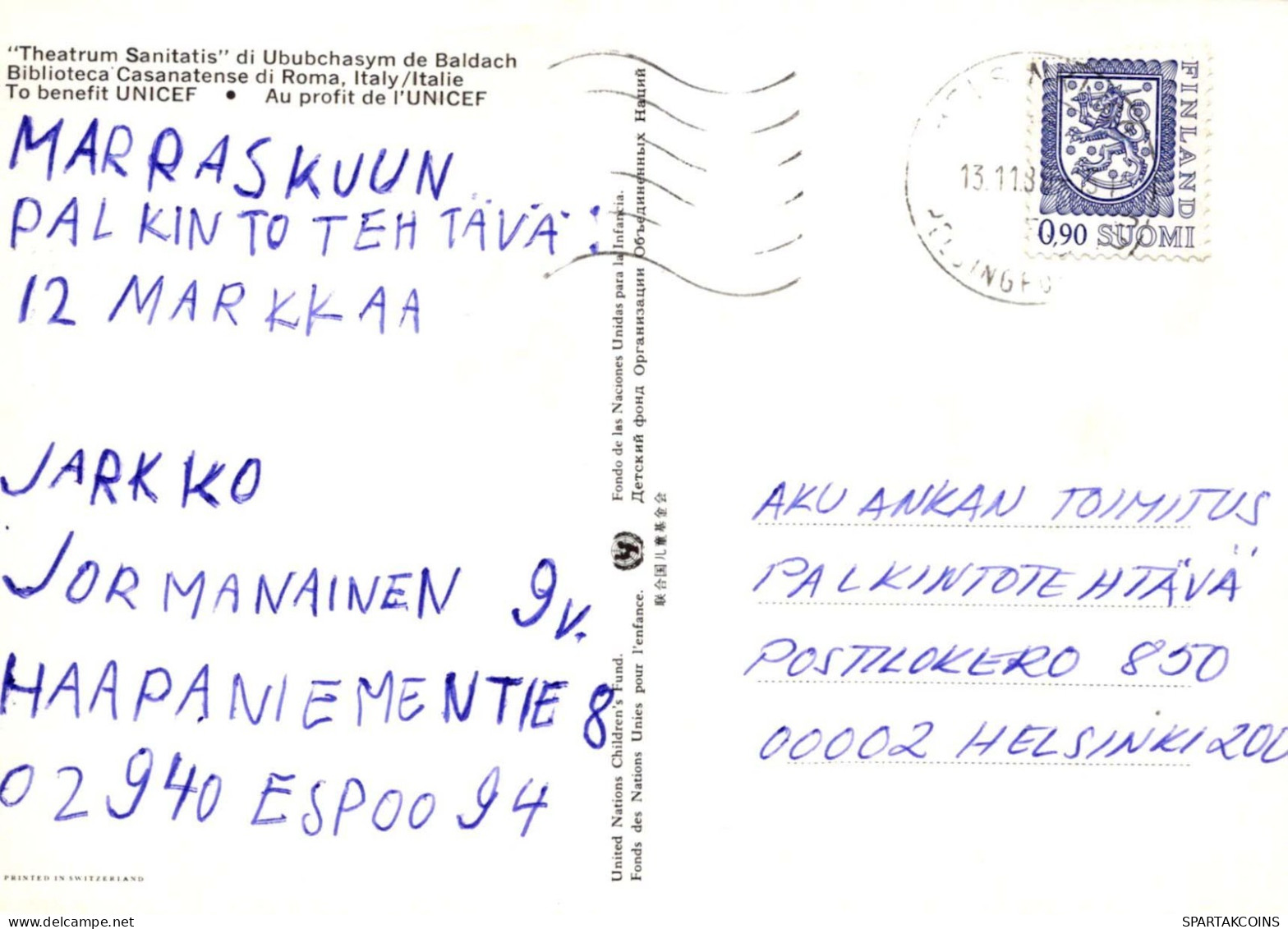 UMEN Vintage Ansichtskarte Postkarte CPSM #PBZ976.DE - Bäume