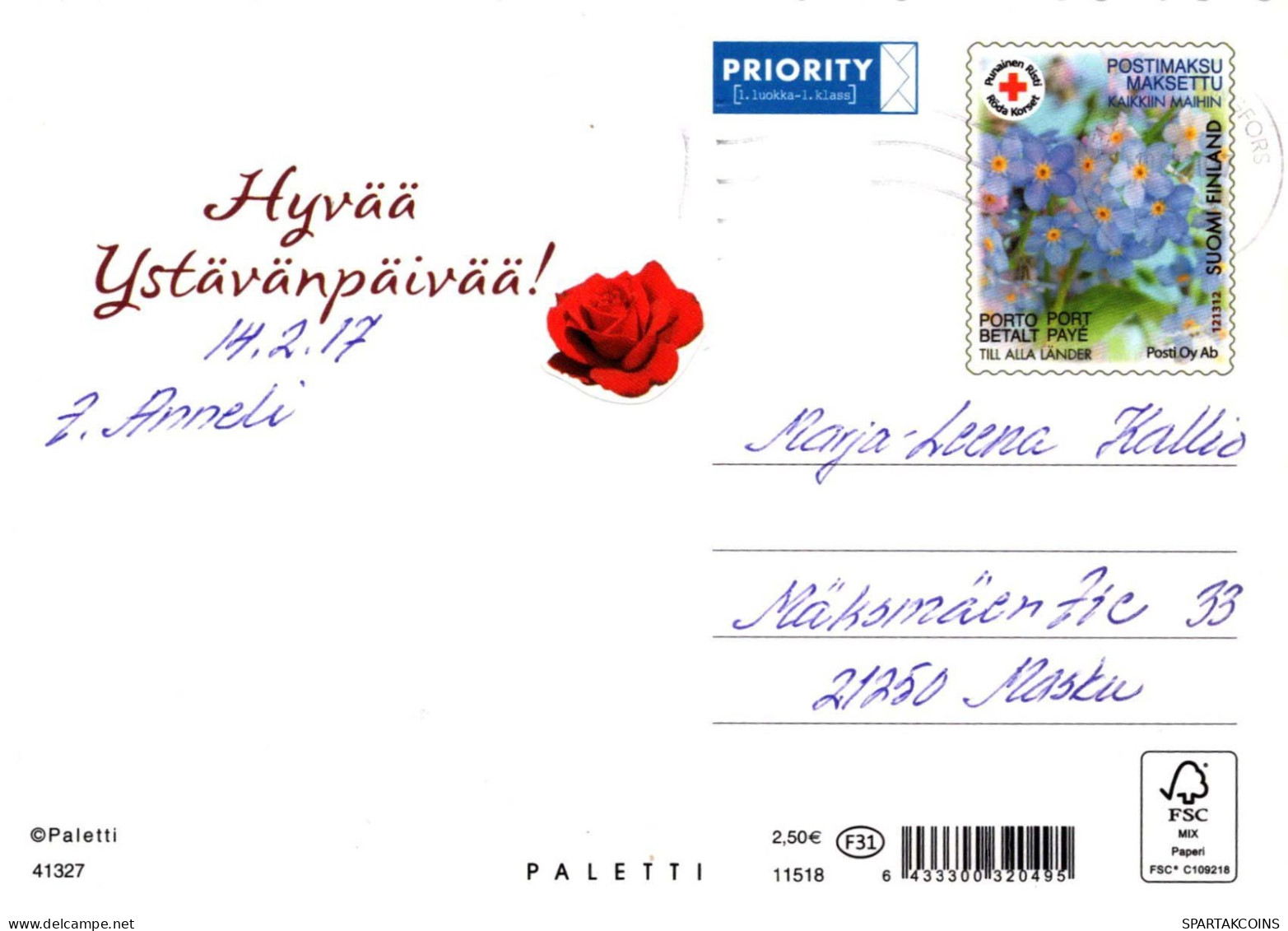 FLOWERS Vintage Ansichtskarte Postkarte CPSM #PBZ734.DE - Blumen