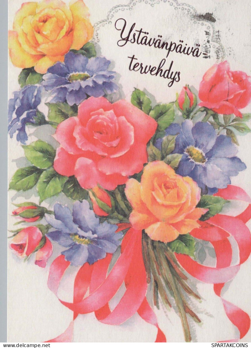 FLOWERS Vintage Ansichtskarte Postkarte CPSM #PBZ132.DE - Blumen