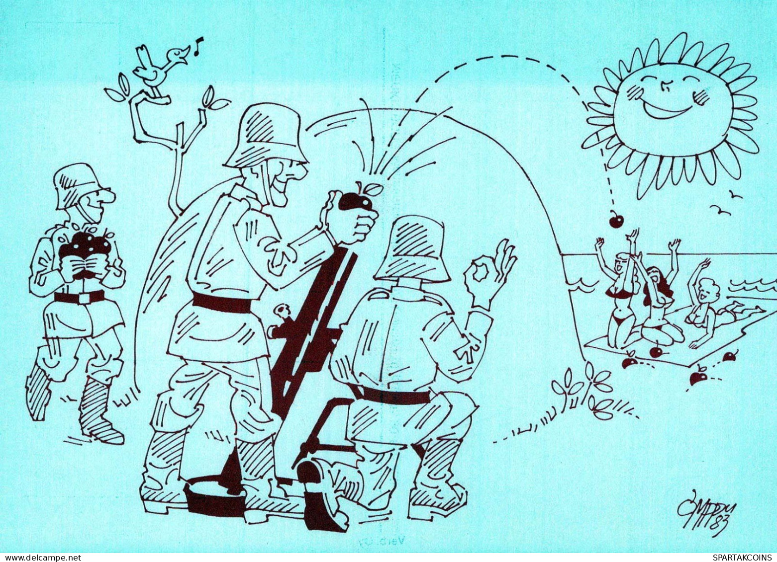SOLDAT HUMOR Militaria Vintage Ansichtskarte Postkarte CPSM #PBV883.DE - Humoristiques