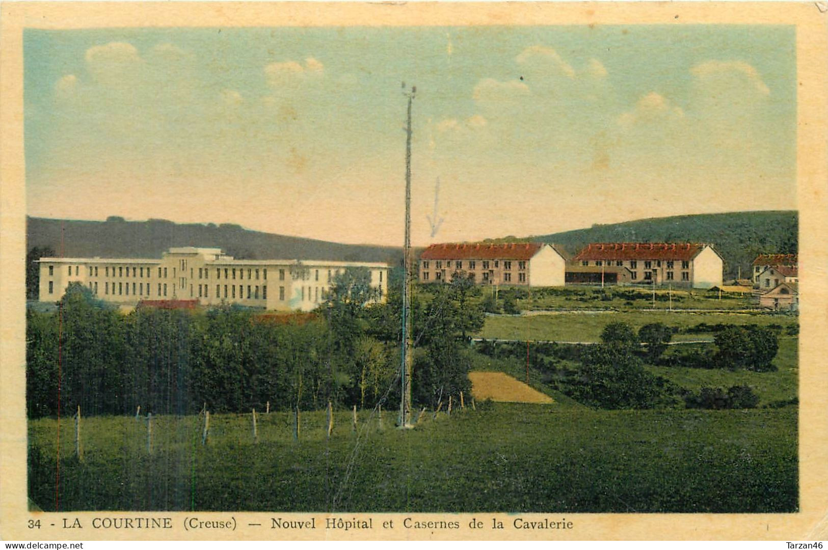 26.04.2024 - B -  34. LA COURTINE Nouvel Hôpital Et Casernes De La Cavalerie - La Courtine