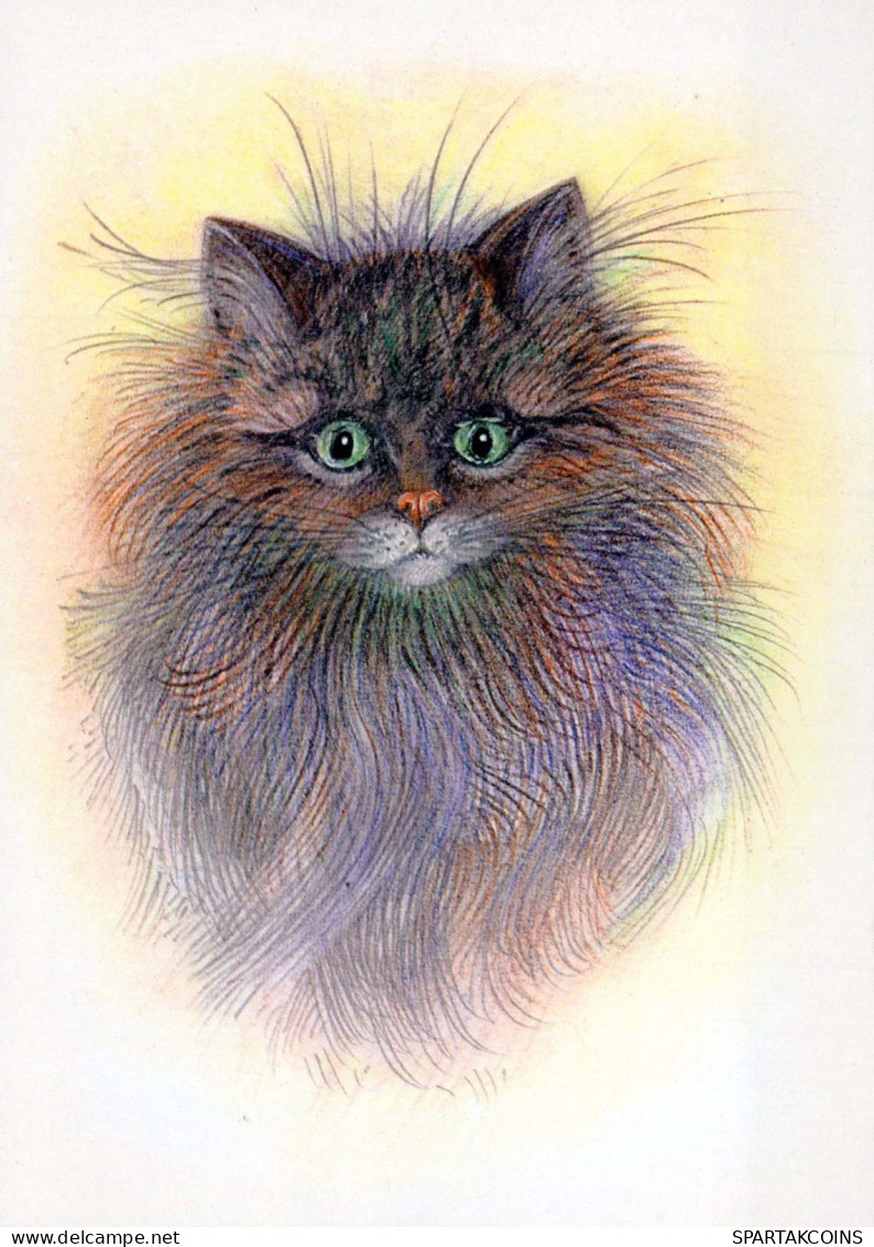 KATZE MIEZEKATZE Tier Vintage Ansichtskarte Postkarte CPSM #PBQ951.DE - Gatti