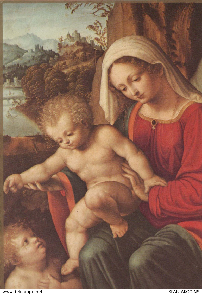 Jungfrau Maria Madonna Jesuskind Religion Vintage Ansichtskarte Postkarte CPSM #PBQ175.DE - Virgen Mary & Madonnas