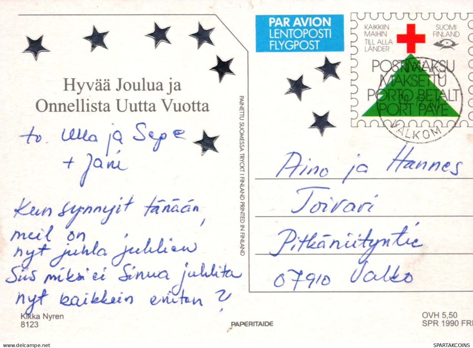 ENGEL Weihnachten Vintage Ansichtskarte Postkarte CPSM #PBP344.DE - Engelen