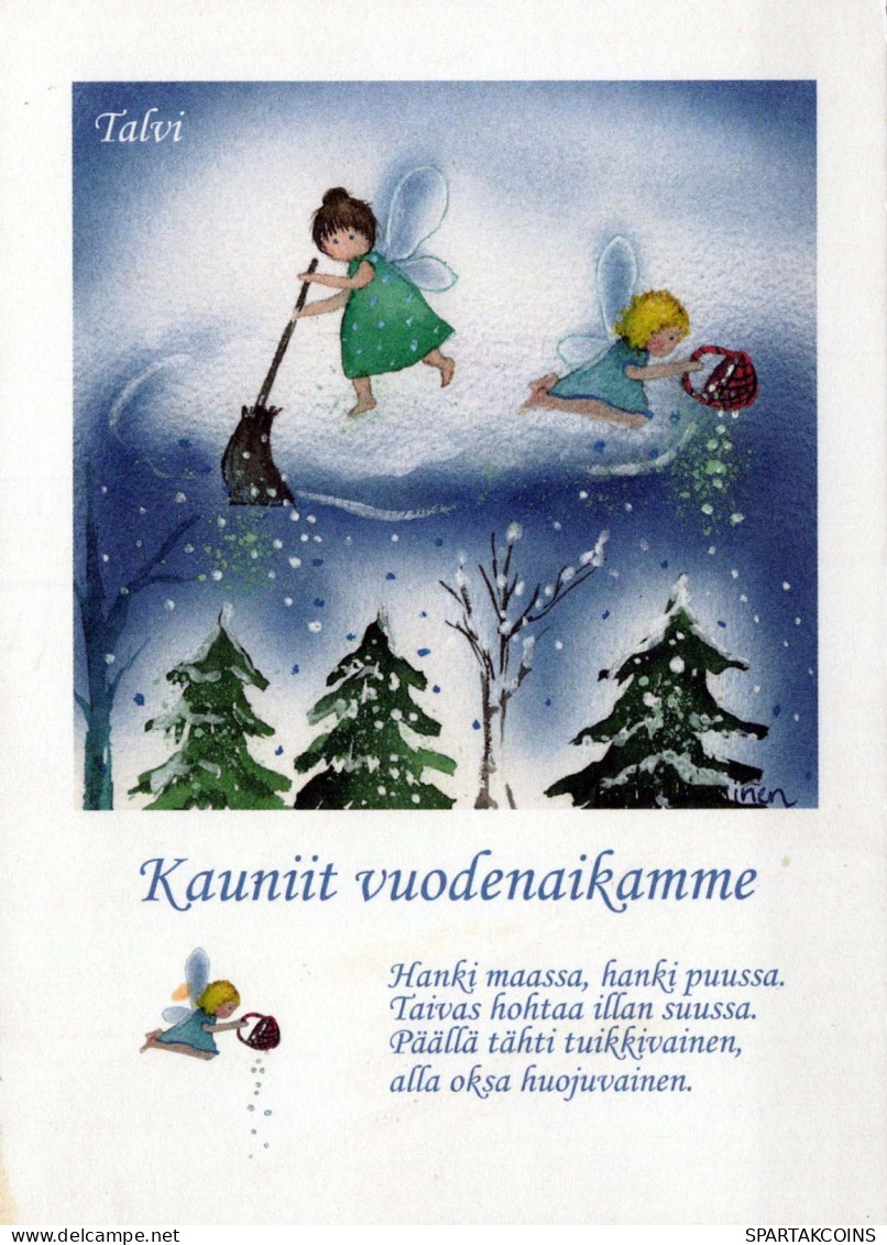 ENGEL Weihnachten Vintage Ansichtskarte Postkarte CPSM #PBP599.DE - Angels