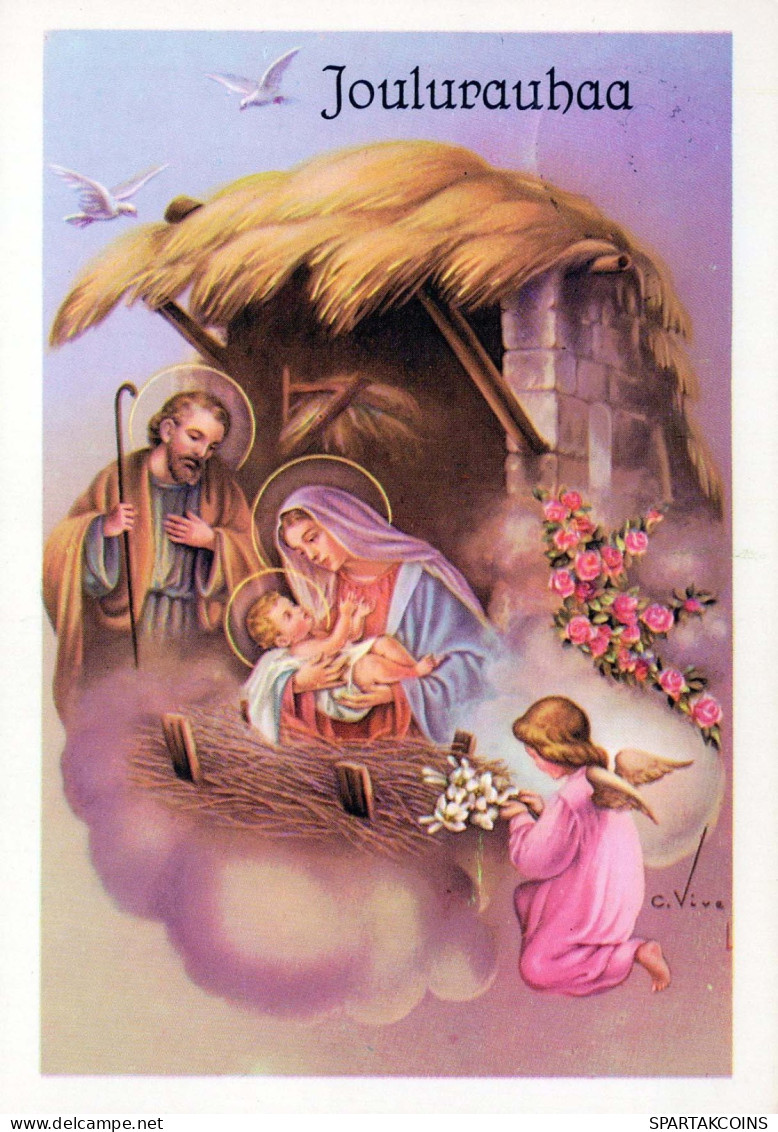 ENGEL Weihnachten Jesuskind Vintage Ansichtskarte Postkarte CPSM #PBP281.DE - Engelen