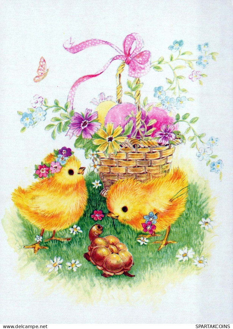 OSTERN HUHN EI Vintage Ansichtskarte Postkarte CPSM #PBO719.DE - Ostern