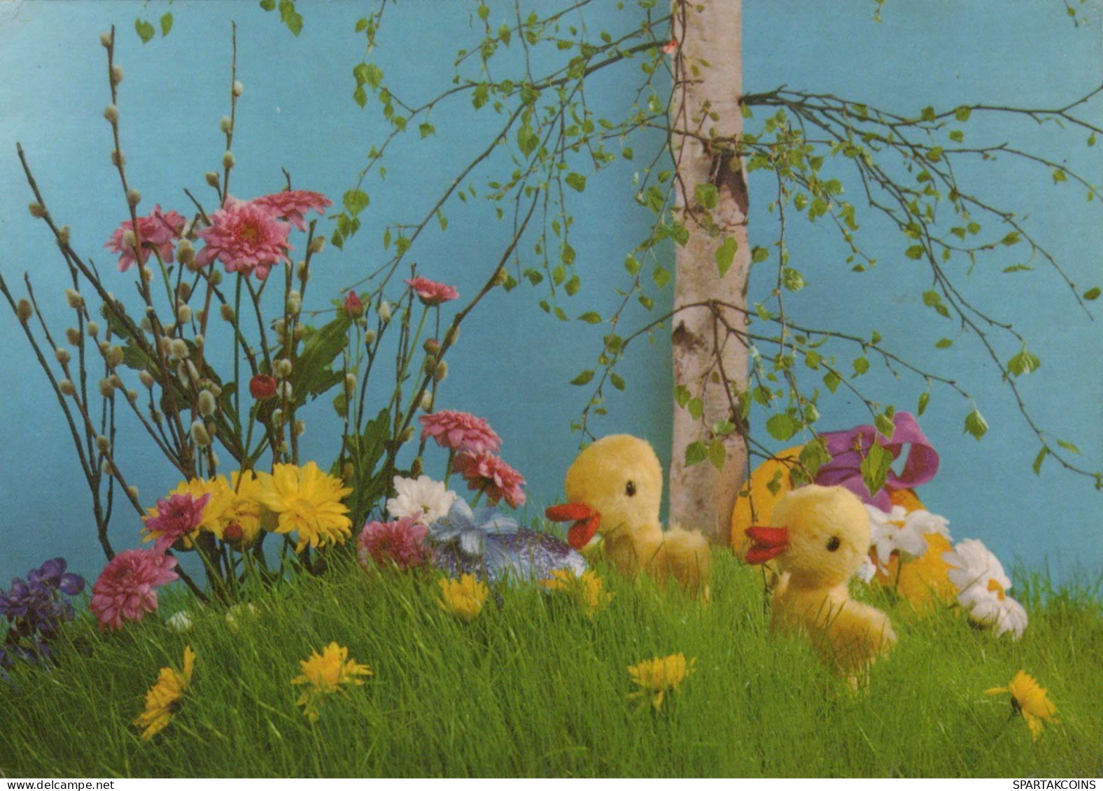 OSTERN HUHN EI Vintage Ansichtskarte Postkarte CPSM #PBO908.DE - Pâques