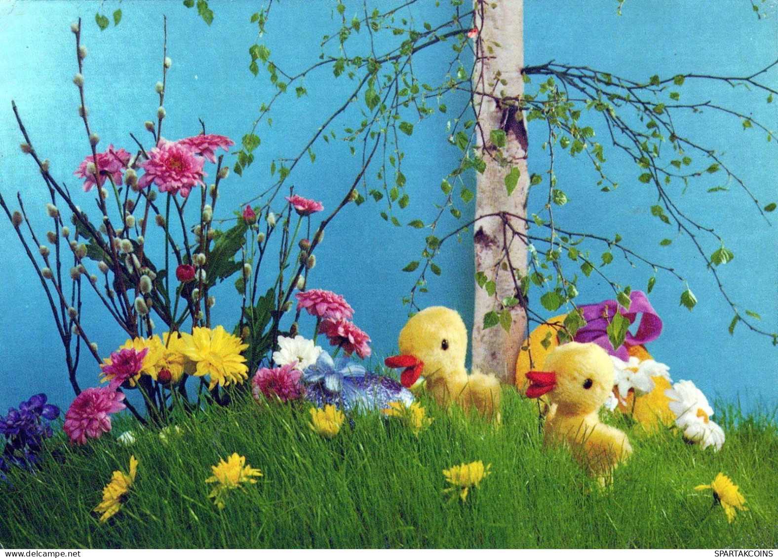 OSTERN HUHN EI Vintage Ansichtskarte Postkarte CPSM #PBO908.DE - Easter