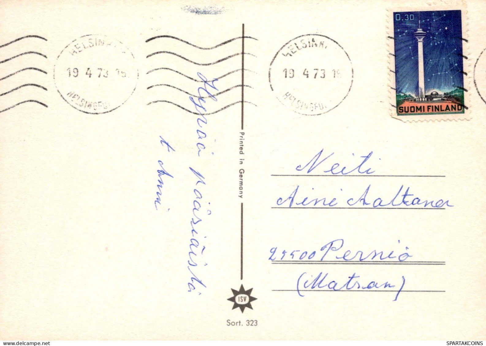 OSTERN HUHN EI Vintage Ansichtskarte Postkarte CPSM #PBO659.DE - Easter