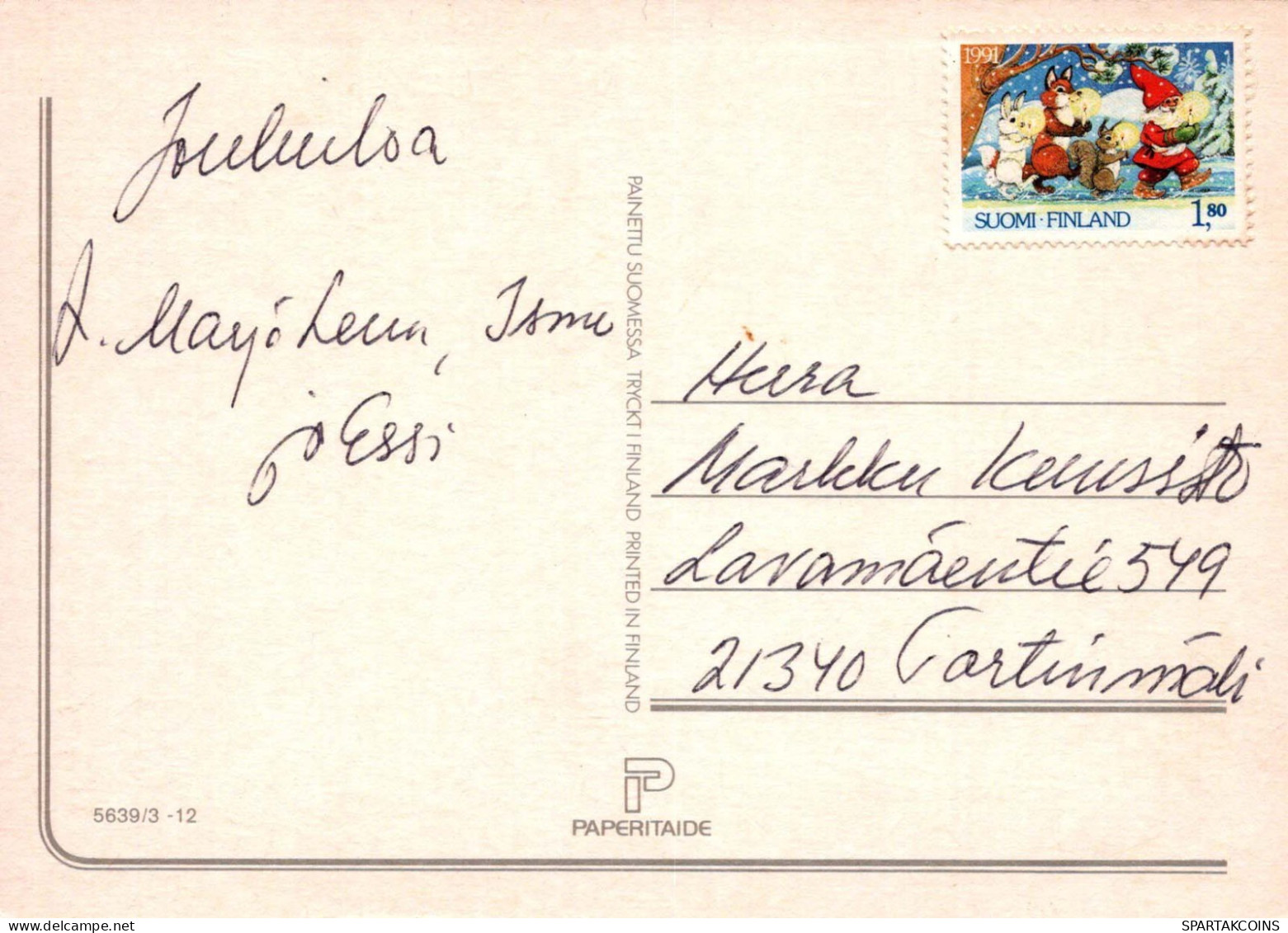 Neujahr Weihnachten KERZE Vintage Ansichtskarte Postkarte CPSM #PBN782.DE - Nouvel An