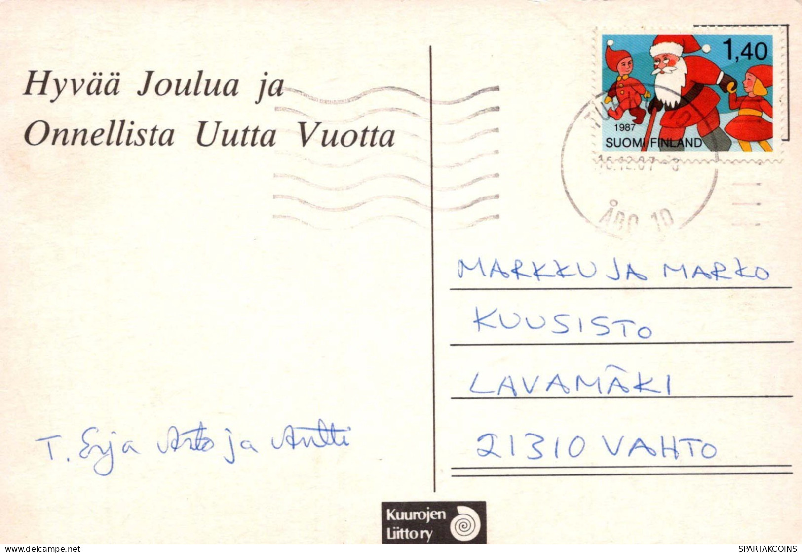 Neujahr Weihnachten Vintage Ansichtskarte Postkarte CPSM #PBN411.DE - Nouvel An