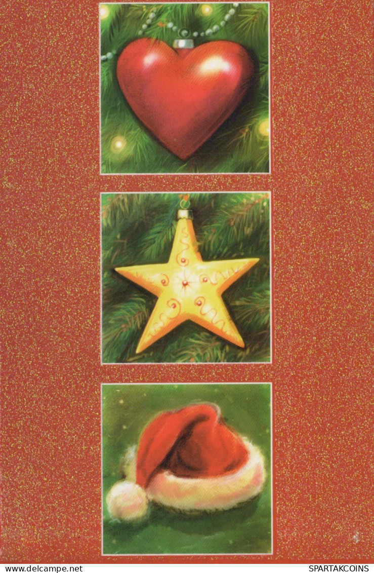 Buon Anno Natale LENTICULAR 3D Vintage Cartolina CPSM #PAZ091.IT - Nouvel An