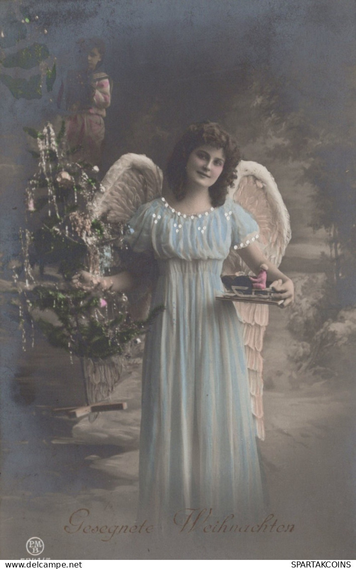 1912 ANGELO Buon Anno Natale Vintage Cartolina CPA #PAG678.IT - Engel