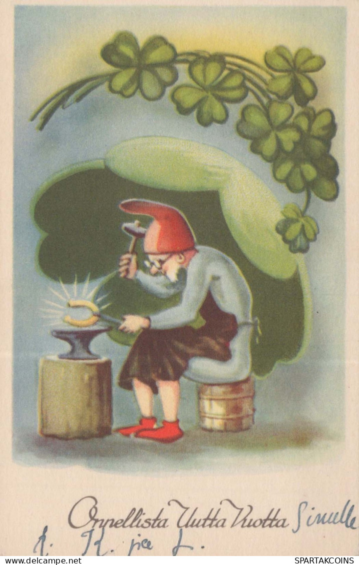 Buon Anno Natale BAMBINO Vintage Cartolina CPSMPF #PKD776.IT - Nouvel An