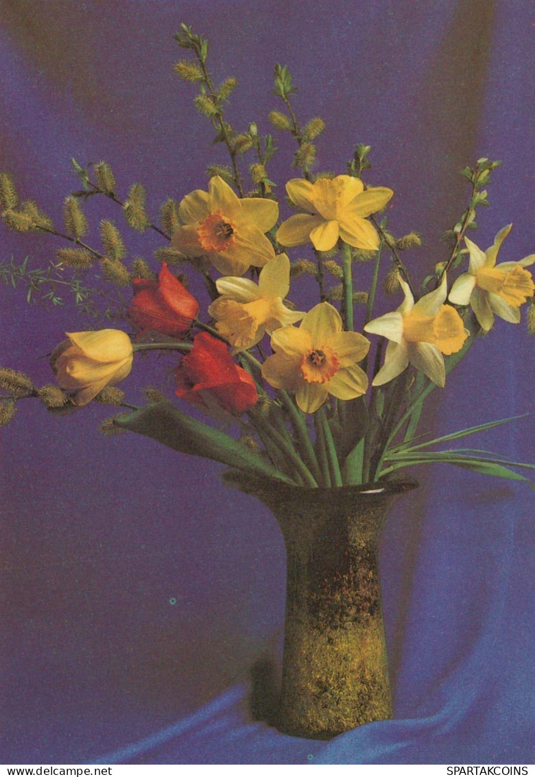 FIORI Vintage Cartolina CPSM #PBZ493.IT - Flowers