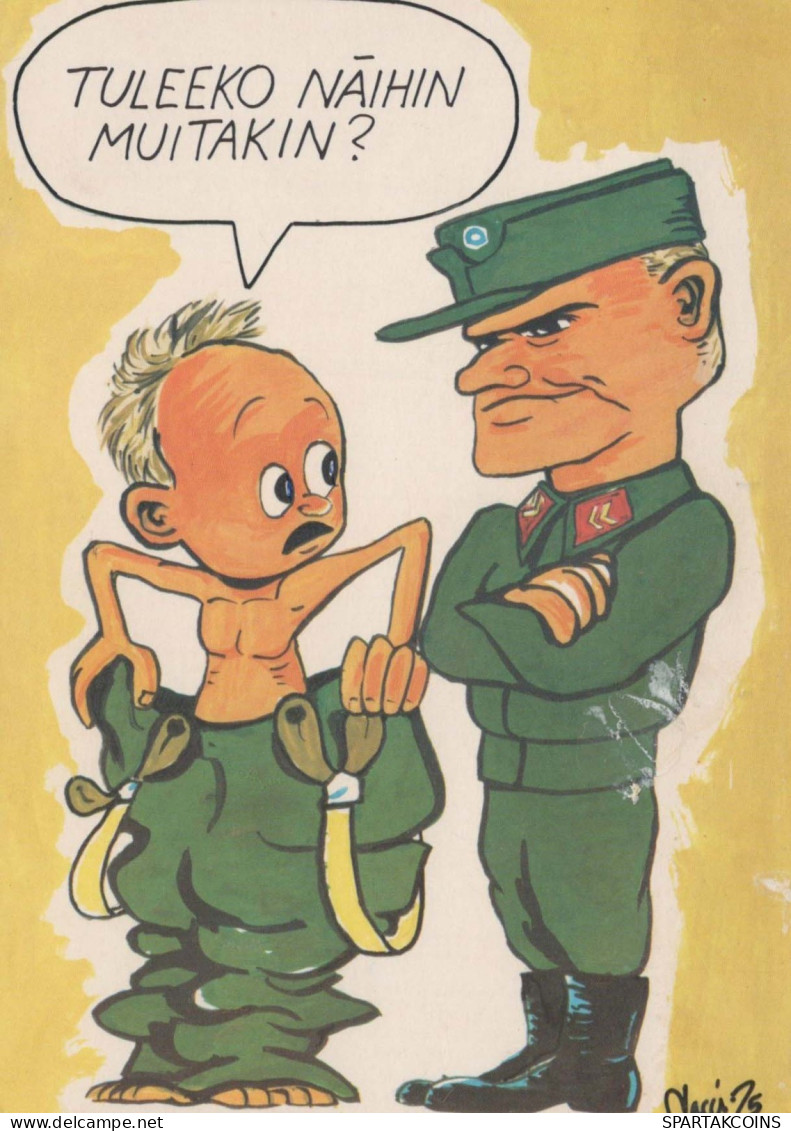 SOLDATI UMORISMO Militaria Vintage Cartolina CPSM #PBV824.IT - Humour