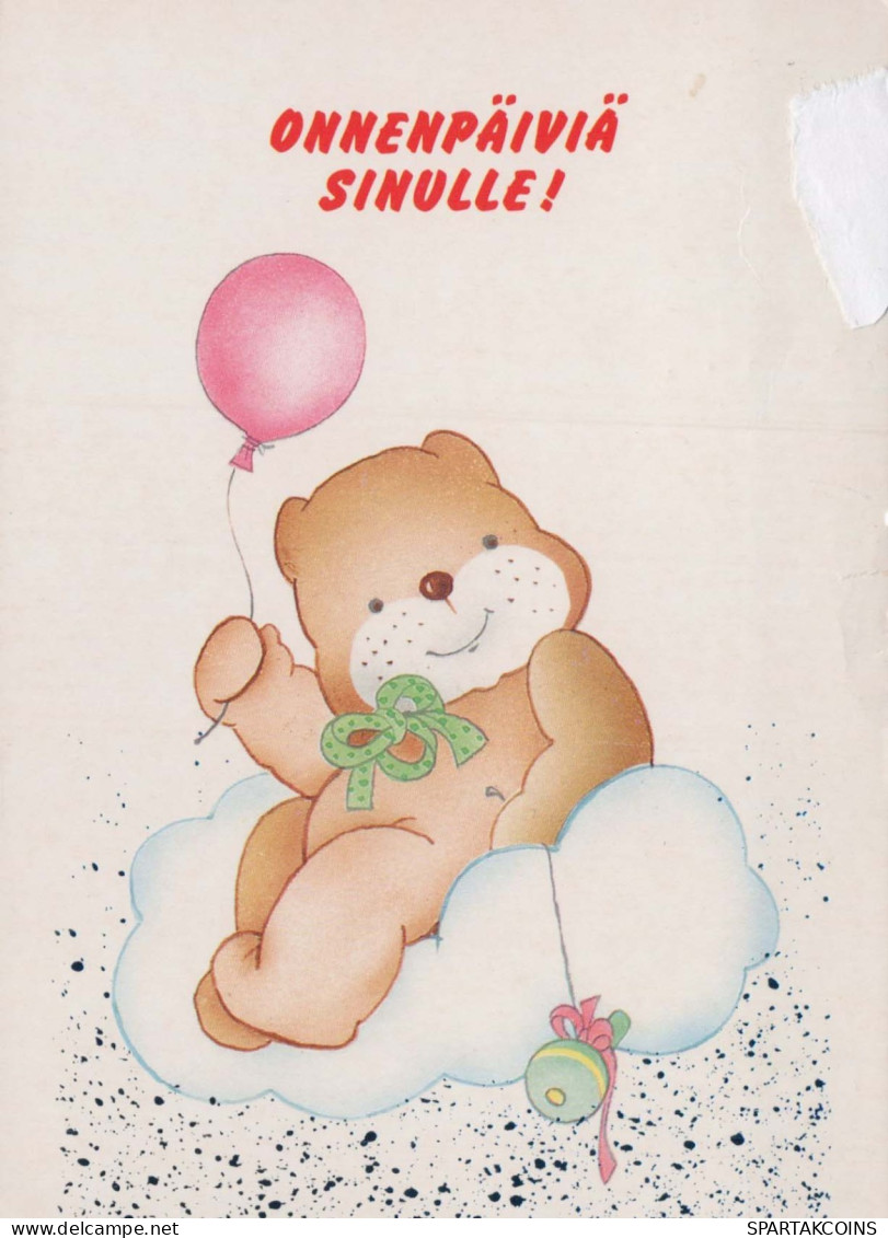 NASCERE Animale Vintage Cartolina CPSM #PBS210.IT - Bears