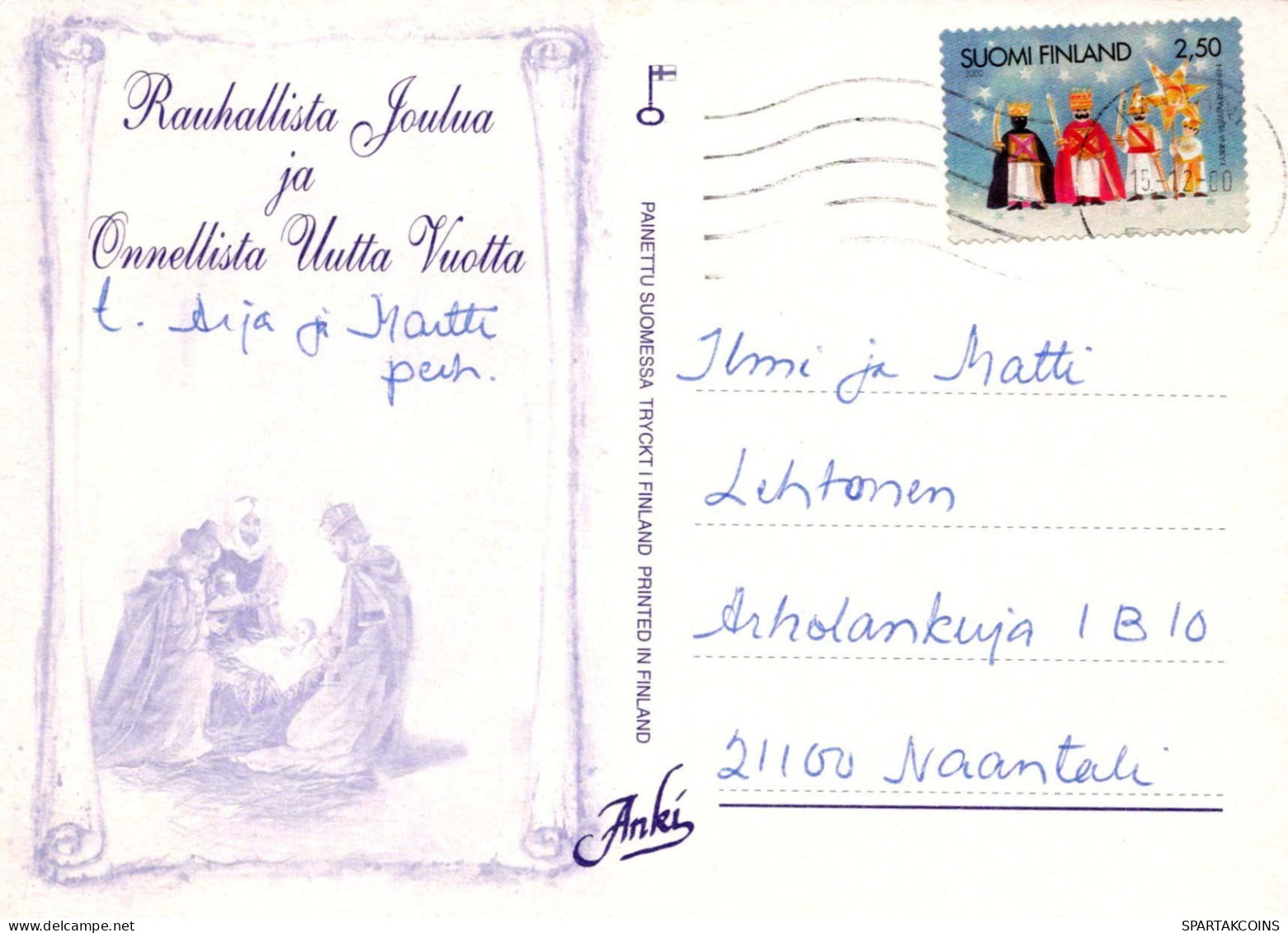 Vergine Maria Madonna Gesù Bambino Natale Religione Vintage Cartolina CPSM #PBP987.IT - Jungfräuliche Marie Und Madona