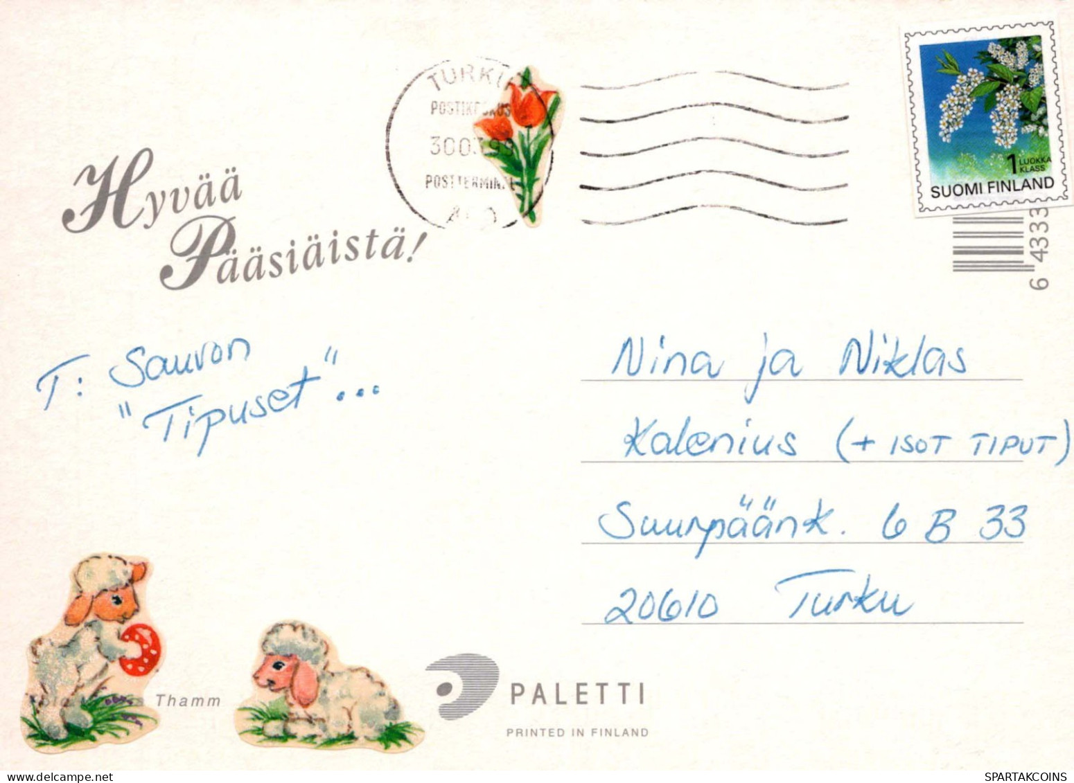 PASQUA POLLO Vintage Cartolina CPSM #PBO971.IT - Ostern