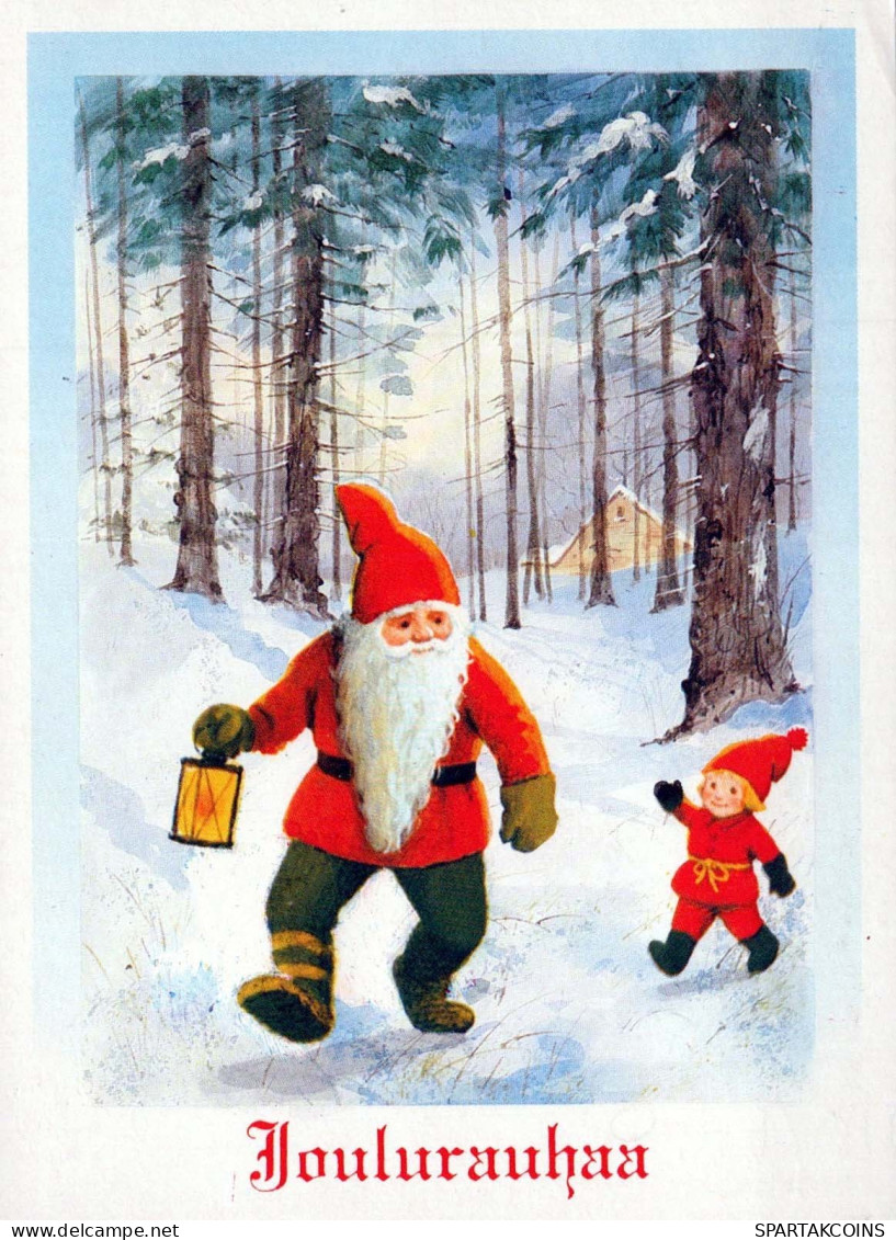 Buon Anno Natale GNOME Vintage Cartolina CPSM #PBO088.IT - Nouvel An