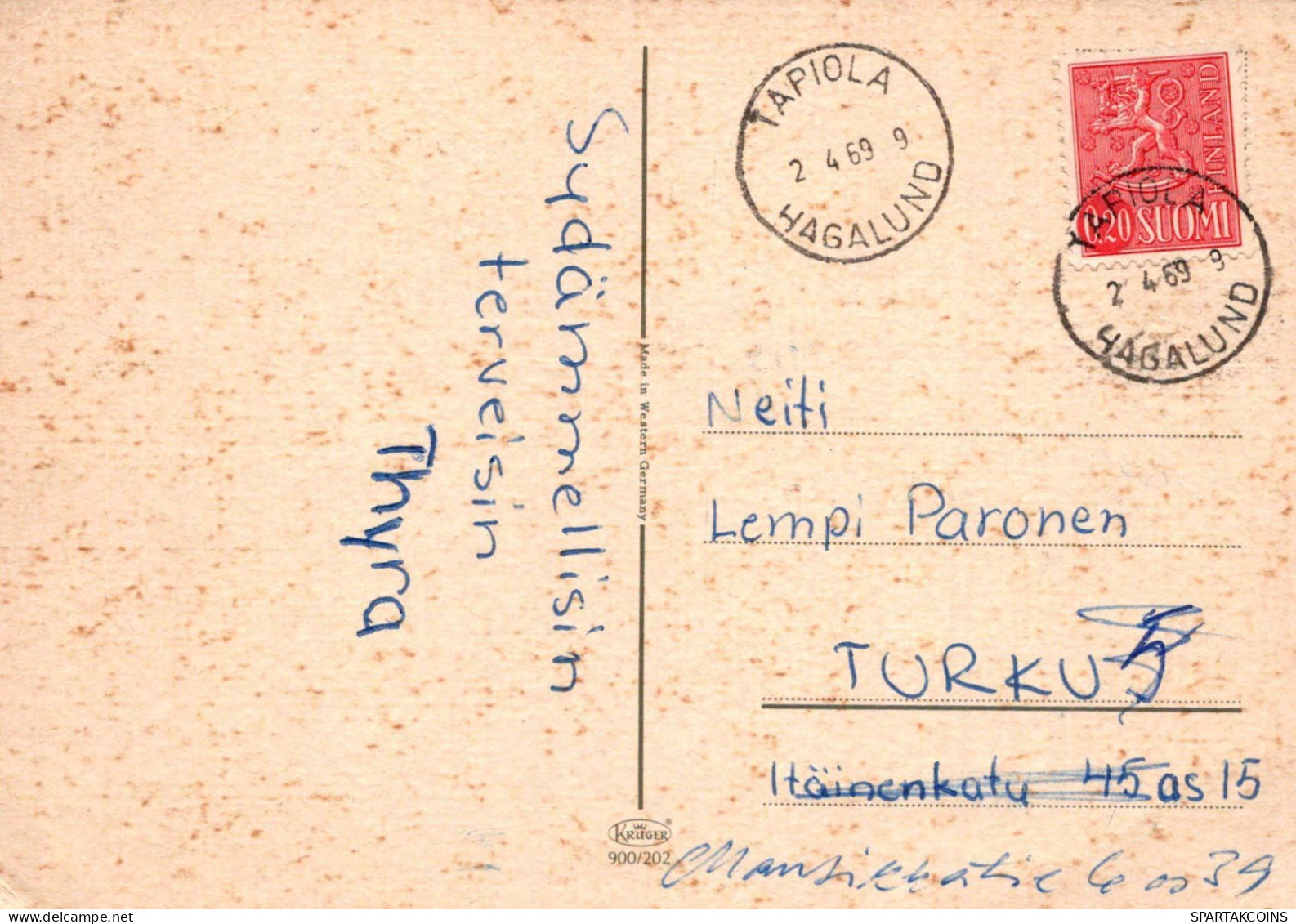 PASQUA UOVO Vintage Cartolina CPSM #PBO155.IT - Ostern