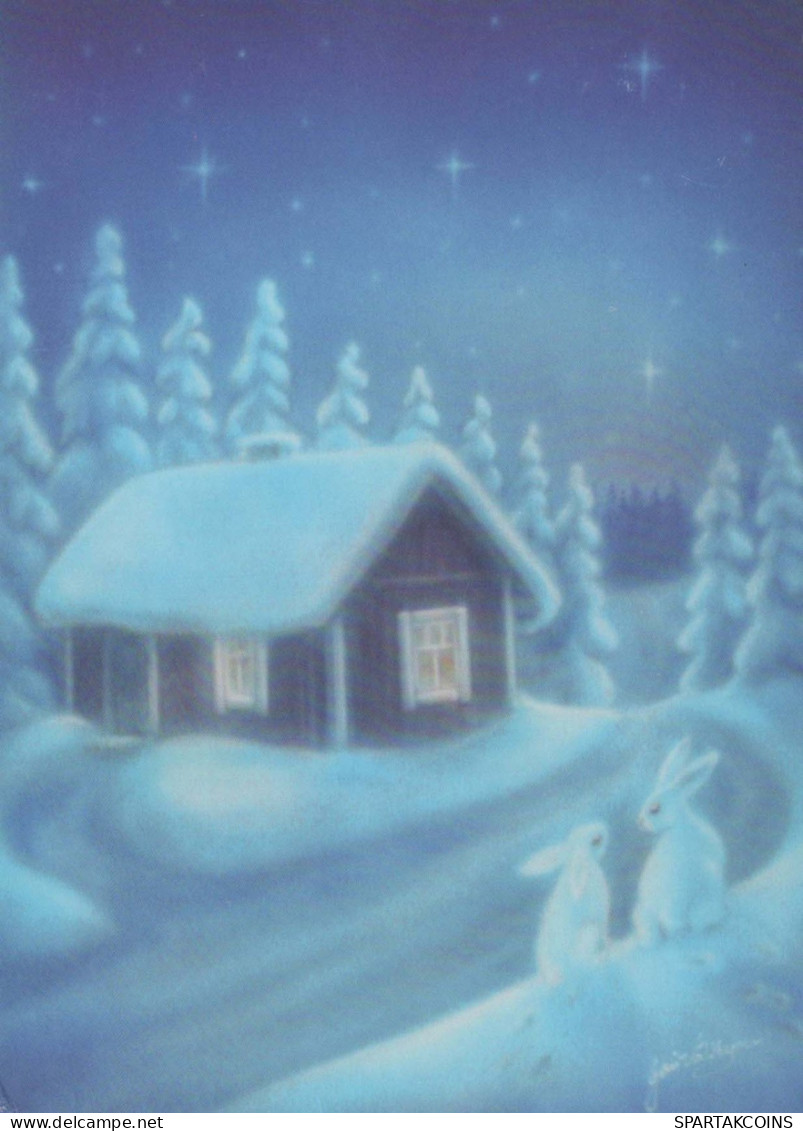 Buon Anno Natale Vintage Cartolina CPSM #PBN039.IT - Nouvel An