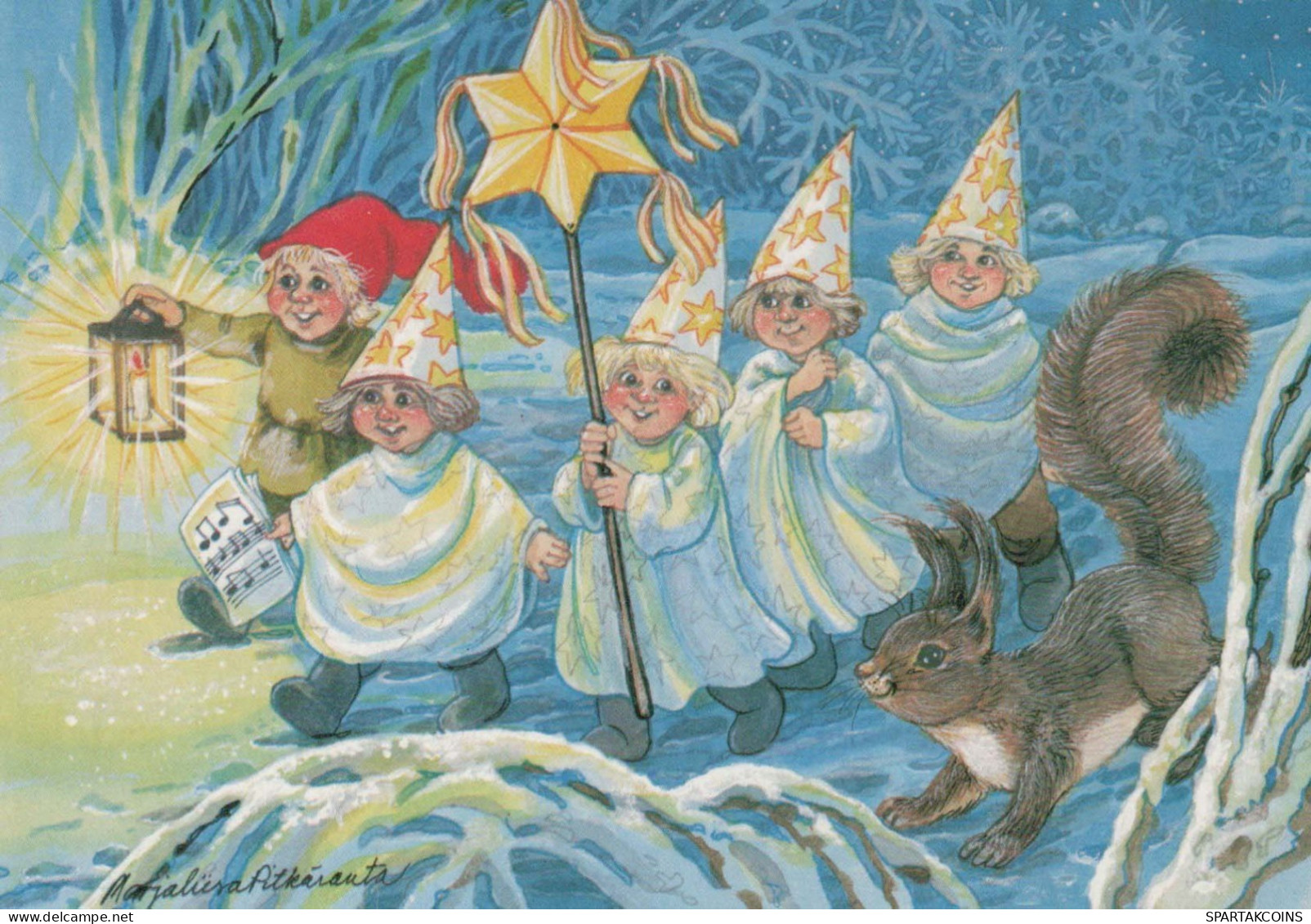 Buon Anno Natale Vintage Cartolina CPSM #PBN601.IT - Nouvel An