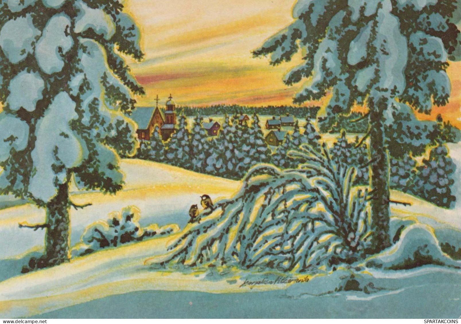 Buon Anno Natale Vintage Cartolina CPSM #PBM974.IT - Nouvel An