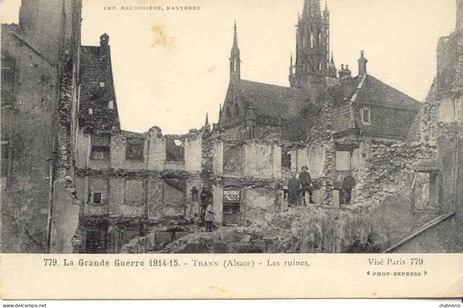 CPA -  THANN - LES RUINES DE LA GRANDE GUERRE - Thann