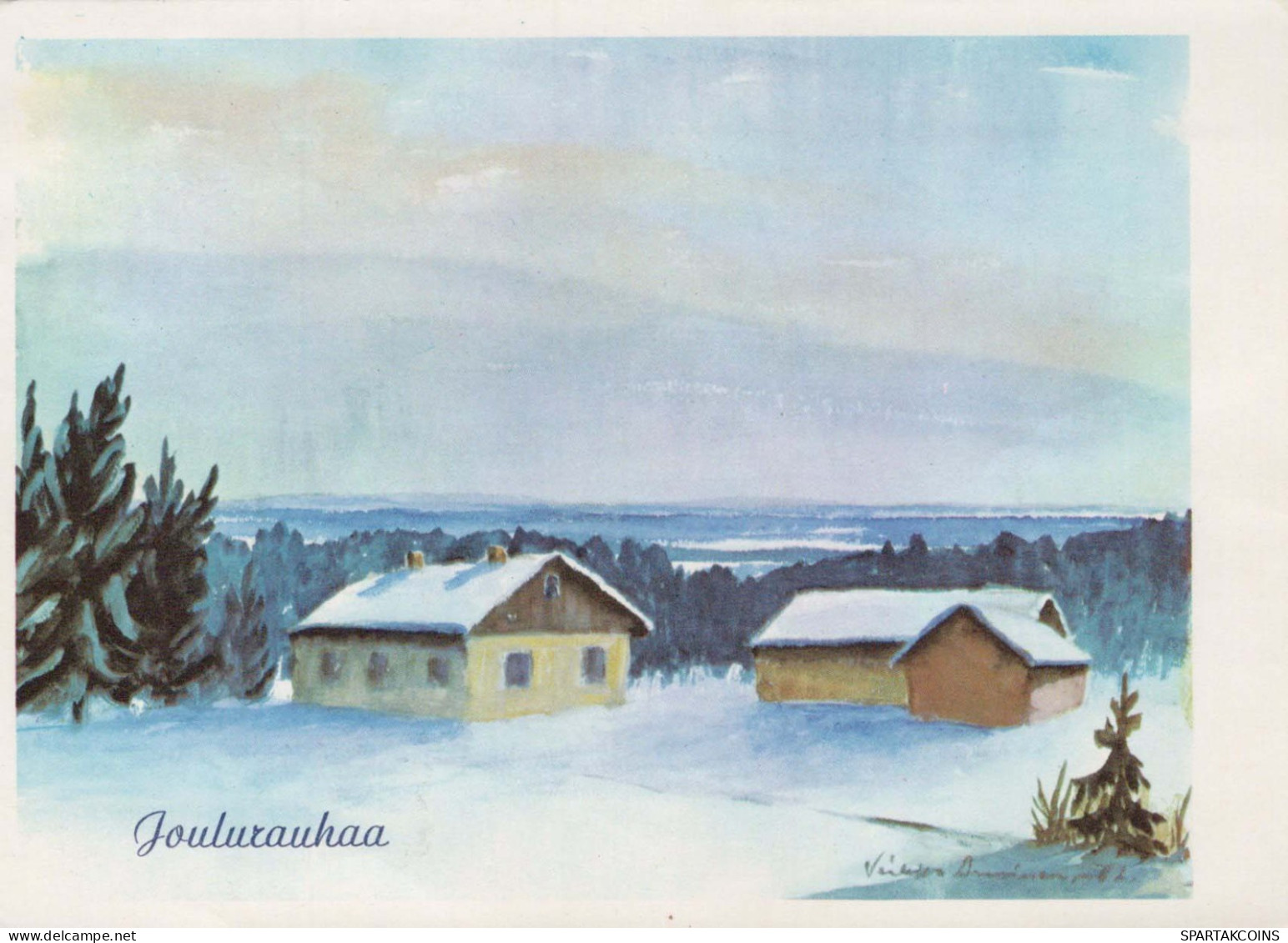 Buon Anno Natale Vintage Cartolina CPSM #PBM908.IT - Nouvel An