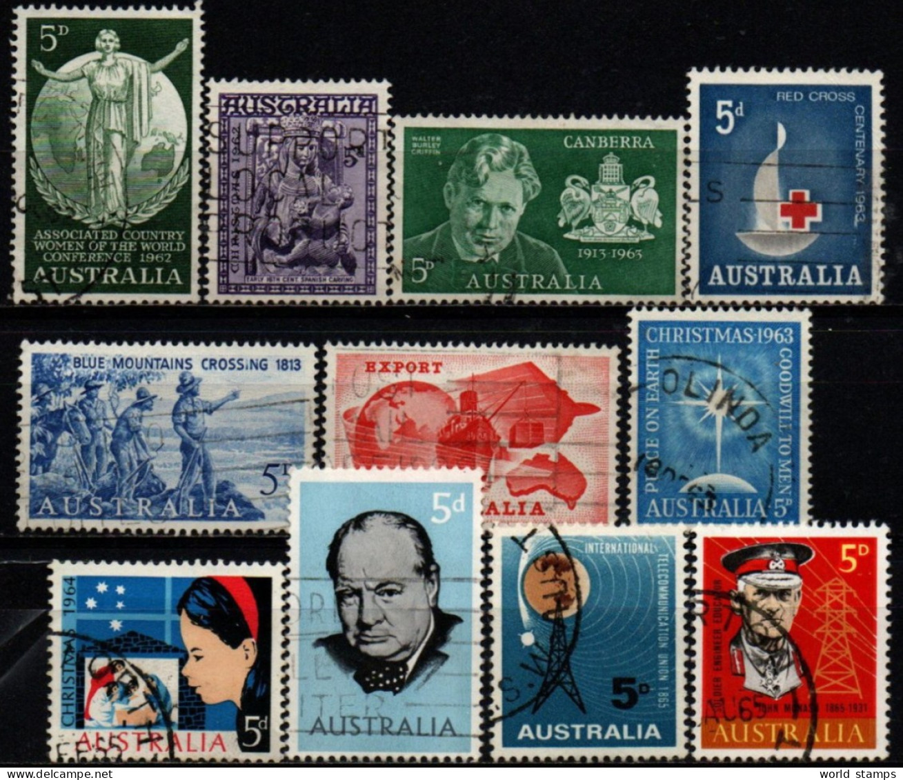 AUSTRALIE 1962-5 O - Usados