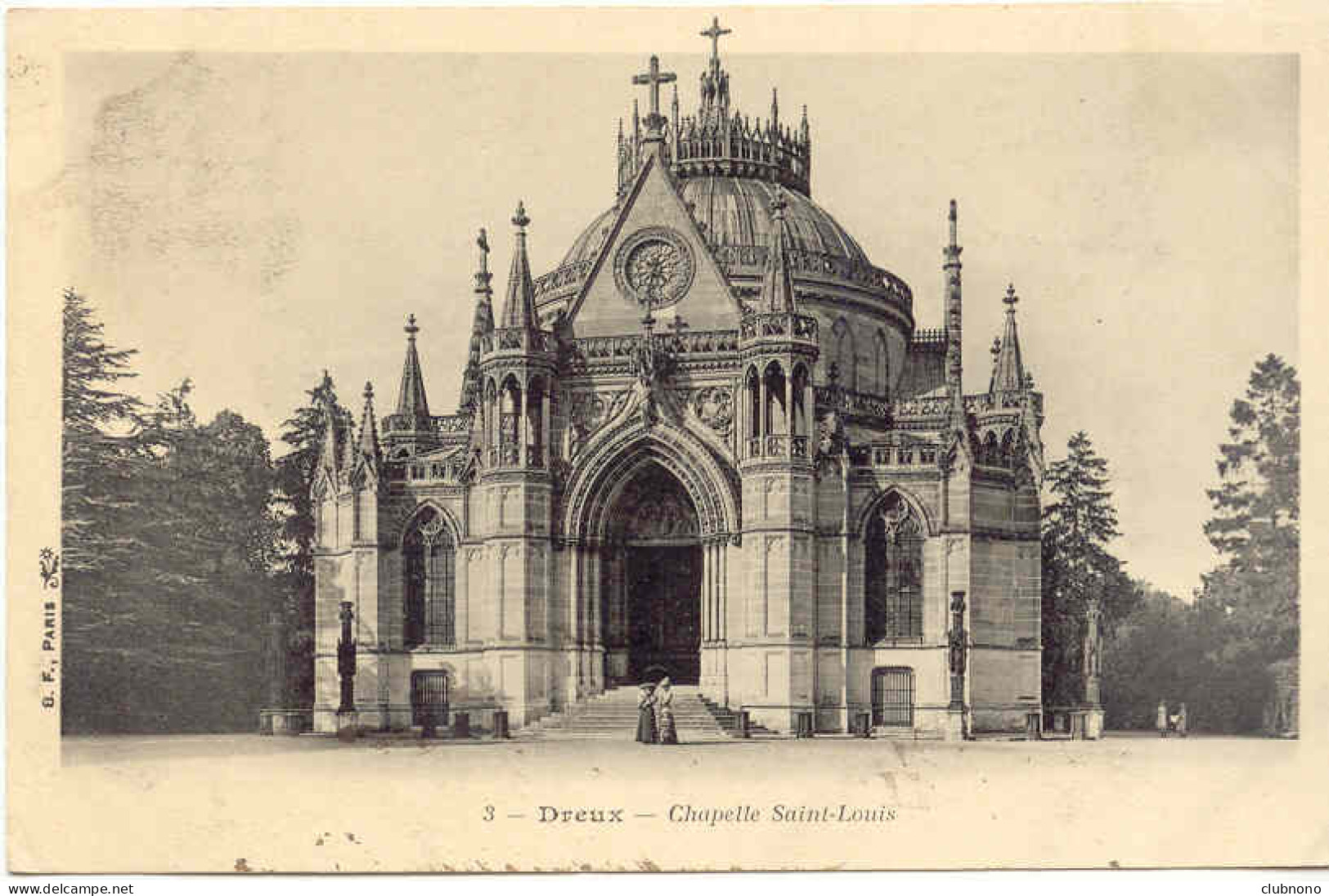 CPA - DREUX  - CHAPELLE SAINT LOUIS - PETITE ANIMATION (IMPECCABLE)  - Dreux