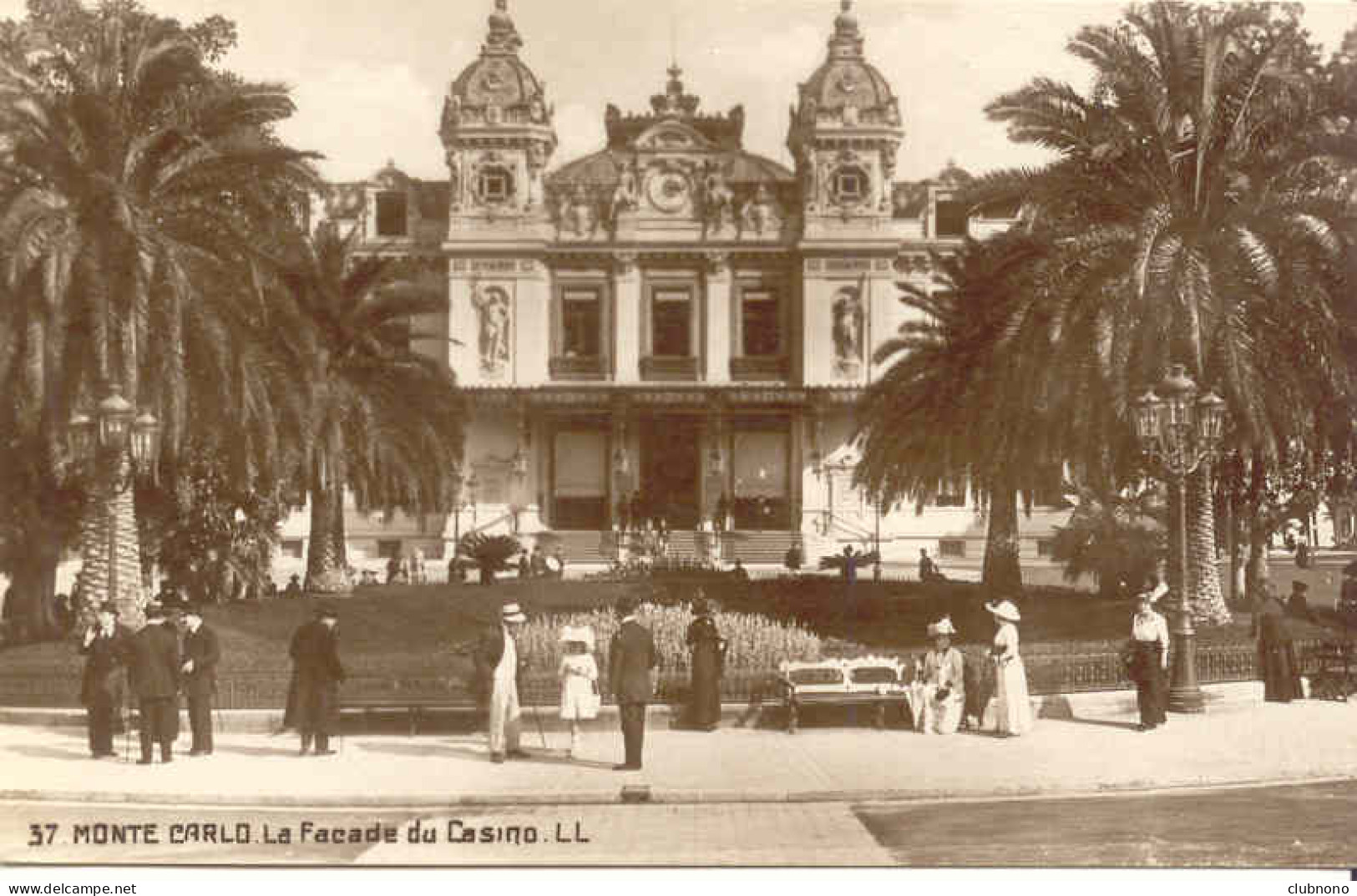 CPA -MONTE-CARLO - LA FACADE DU CASINO (BELLE ANIMATION - IMPECCABLE) - Other & Unclassified