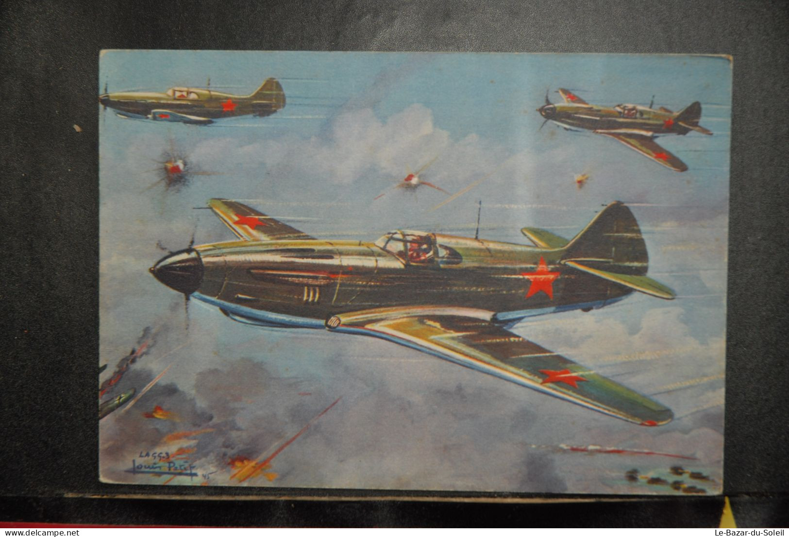 CP,  ILLUSTRATEUR, Louis Petit, Avion, Aviation,  LAGG 3 URSS CHASSEUR,   Collection Des Avions Alliés - 1939-1945: 2a Guerra