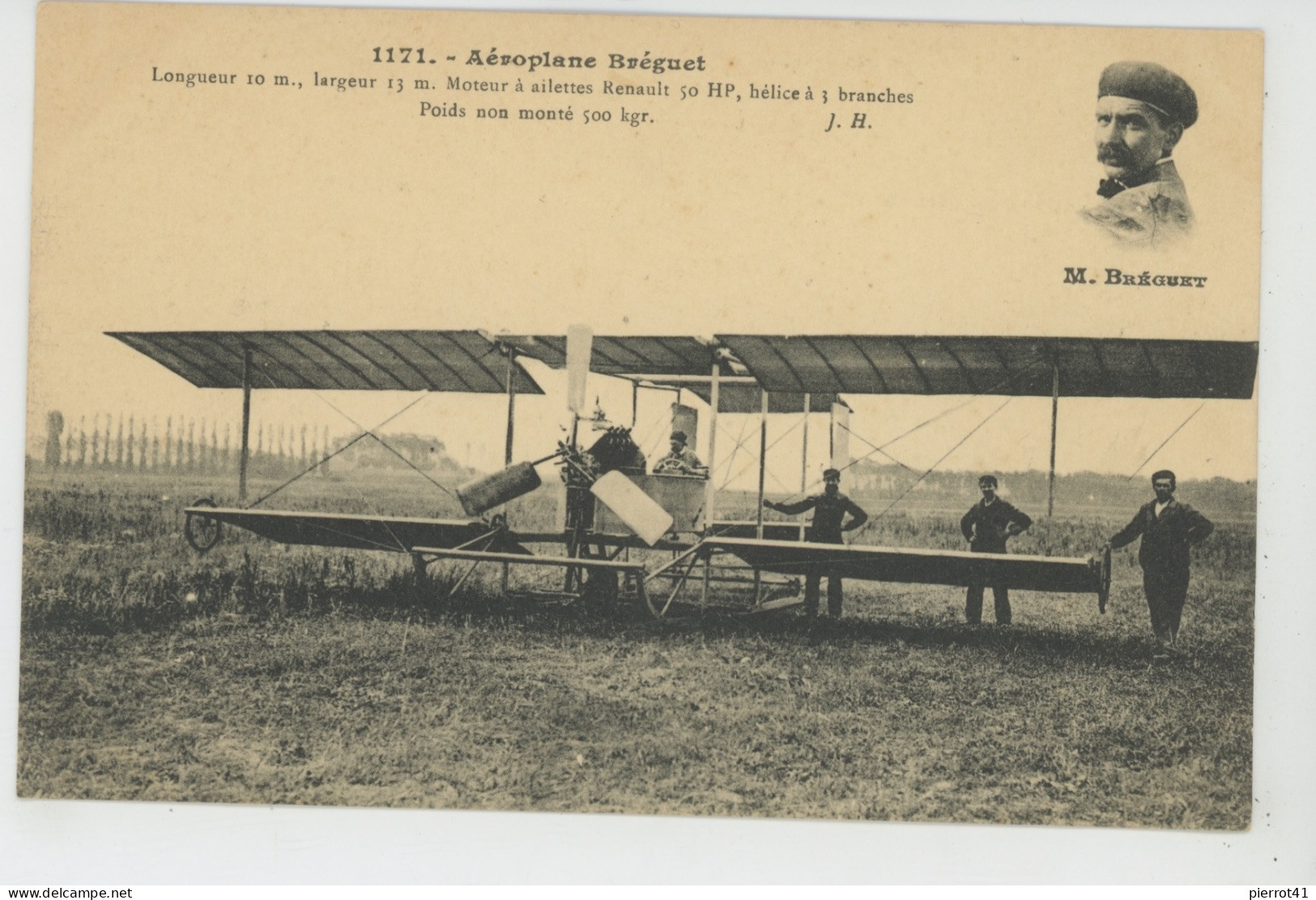 AVIATION - Aéroplane BRÉGUET - Portrait De M. BRÉGUET - ....-1914: Vorläufer