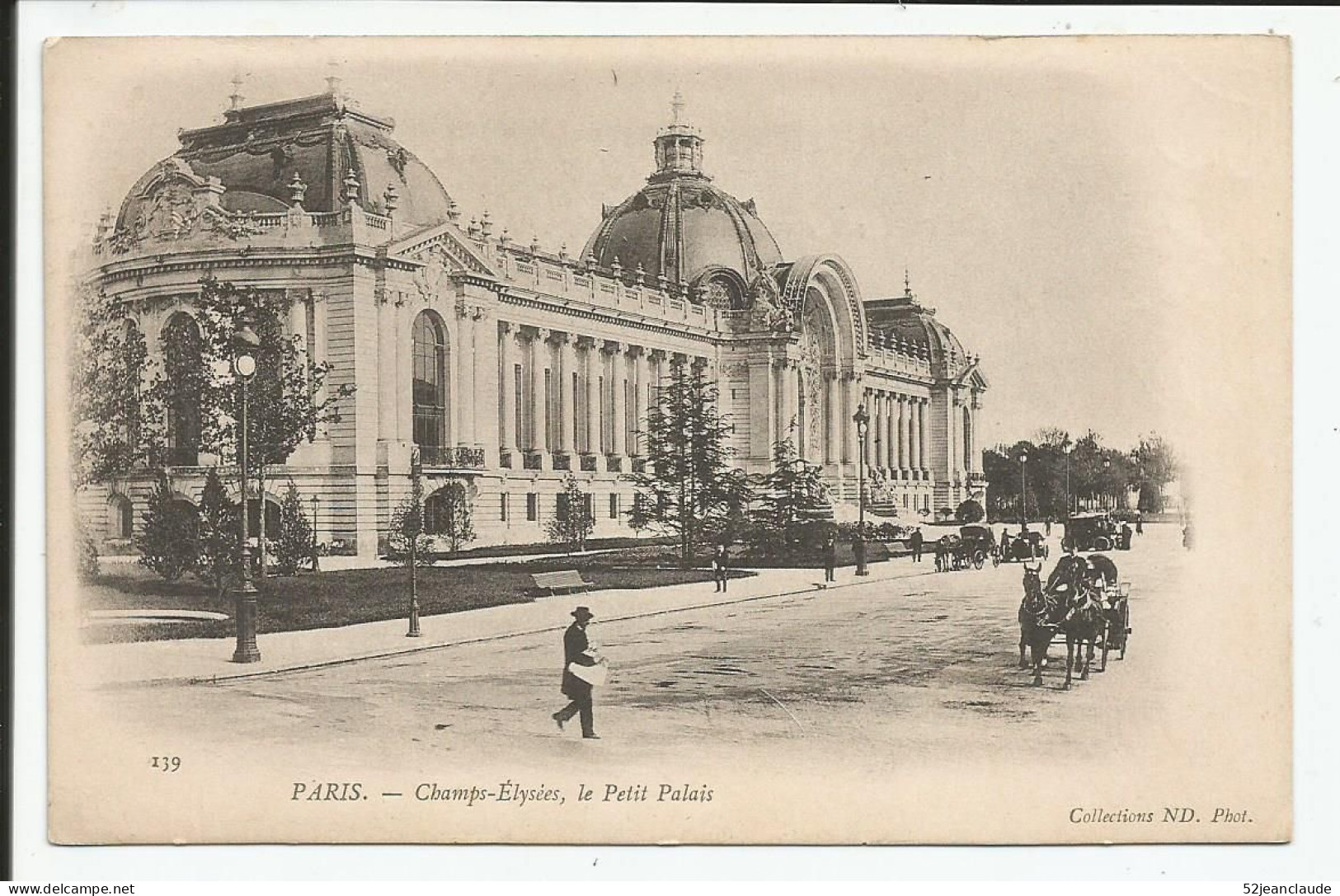 Paris Champs Elysées Le Petit Palais    1900-10    N° 139 - Paris (08)